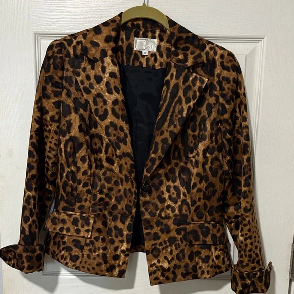 Alberto Makali Animal Print Blazer - Picture 1 of 7